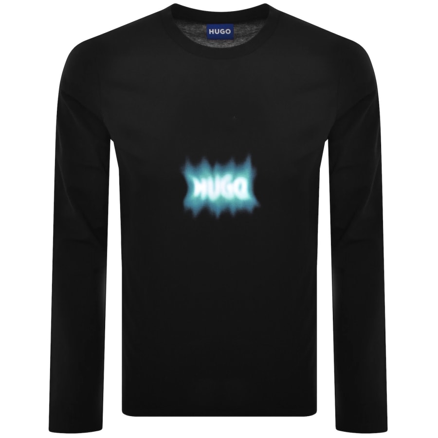 HUGO Blue Norostee T Shirt Black